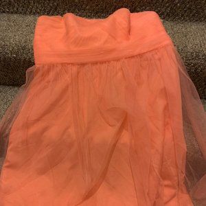 Orange Davids Bridal Mini Dress